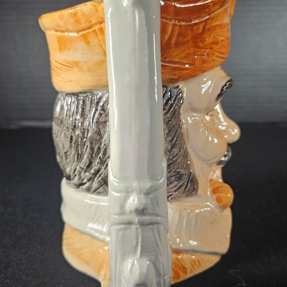 Vintage Toby Face Character Mug Pirate With Eye Patch And Pistol Handle Japan - Picture 6 of 12